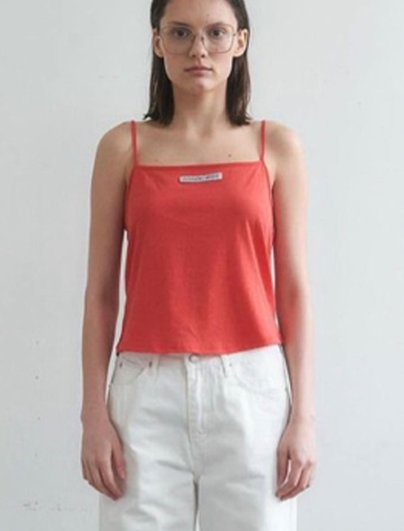 나시티 여성 여름 민소매 레이어드 얇은 라벨 컬러 끈나시 (4col)